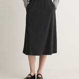 Falda YERSE Midi Alba Antracita