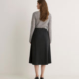 Falda YERSE Midi Alba Antracita