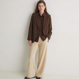 Pantalón YERSE Dobra Ancho Pana Natural