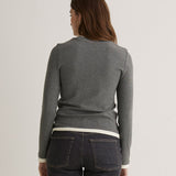 Camiseta YERSE Miranda Efecto Doble Prenda Gris