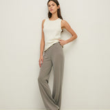 Pantalón YERSE Annie Wide Leg Khaki