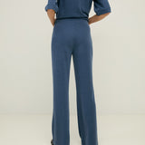 Pantalón YERSE Annie Wide Leg Navy