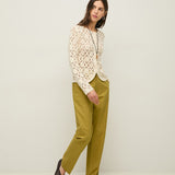 Cárdigan YERSE Sam Crochet Ecru