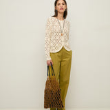 Cárdigan YERSE Sam Crochet Ecru