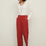 Pantalón YERSE Alex Tencel Dark Red