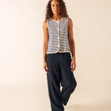 Chaleco SAINT JAMES Gouville Ecru / Marine