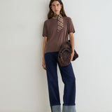 Camiseta YERSE Lorena Chocolate