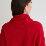 Cárdigan YERSE Daff Detalle Pañuelo Rojo
