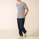 Camiseta SAINT JAMES Plouider II Ecru / Marine