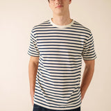 Camiseta SAINT JAMES Plouider II Ecru / Marine