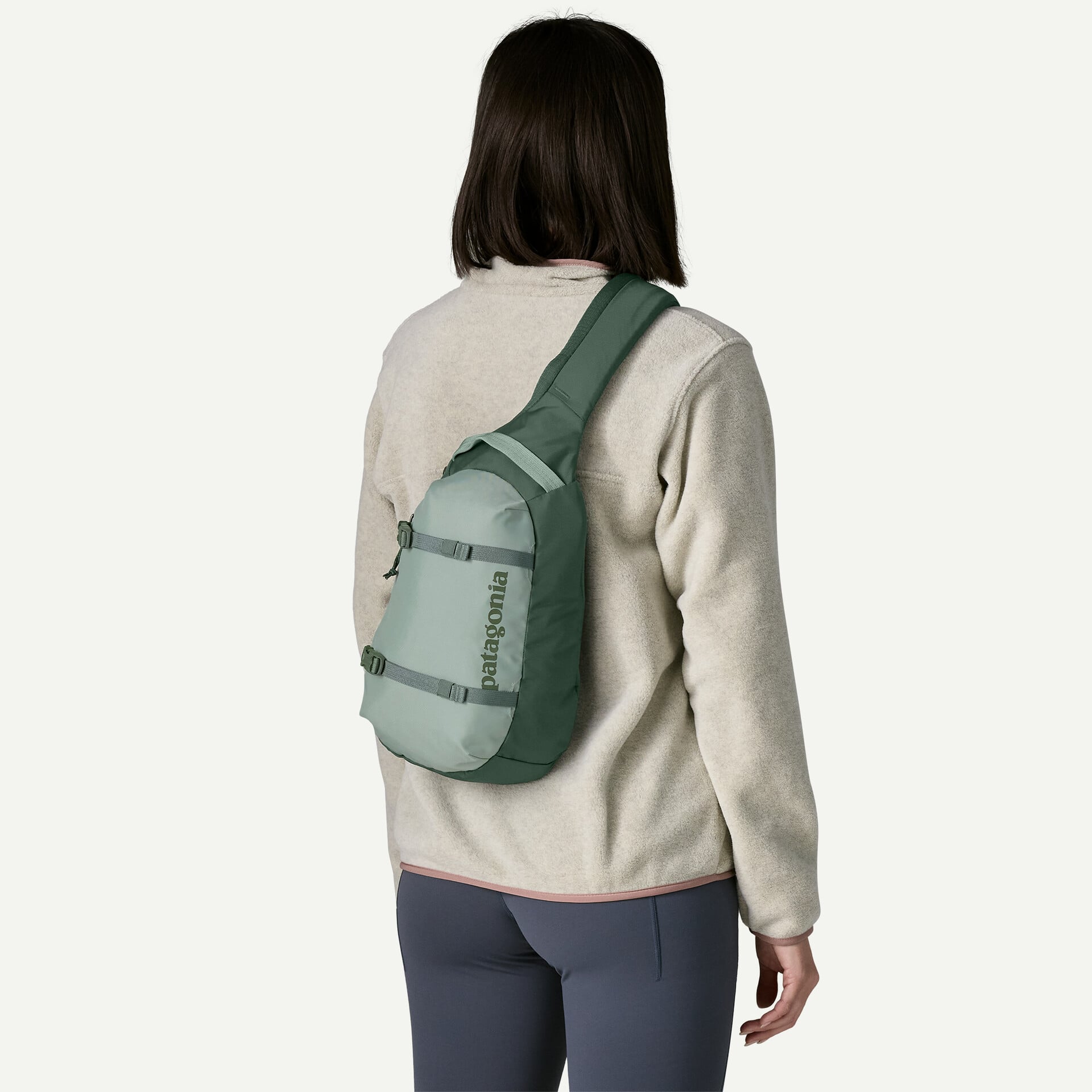 Mochila PATAGONIA Atom Sling 8L Cover Green - ECRU