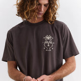 BIRDEN Visages Brown T-shirt