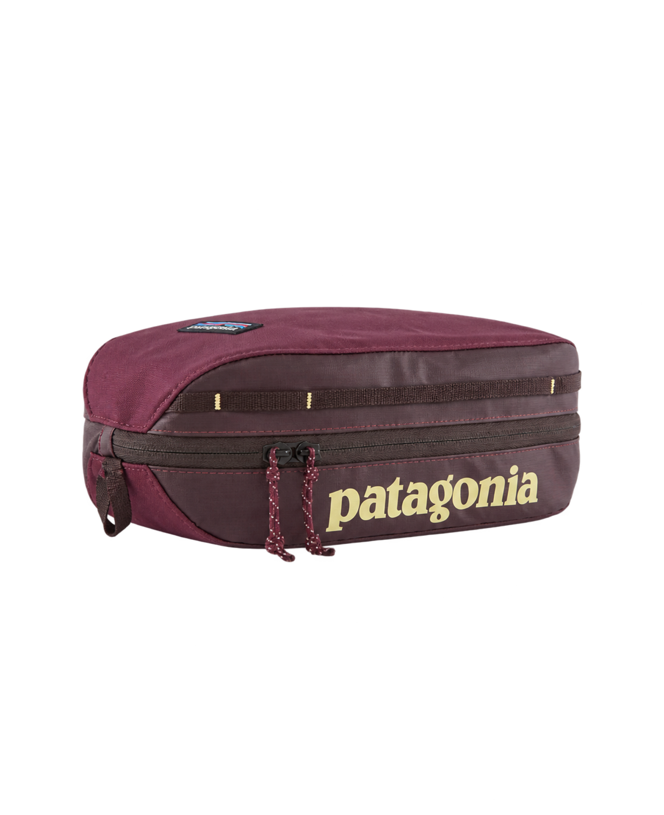 Neceser Patagonia Black Hole Cube 3L Berry Fig flat frontal transparente