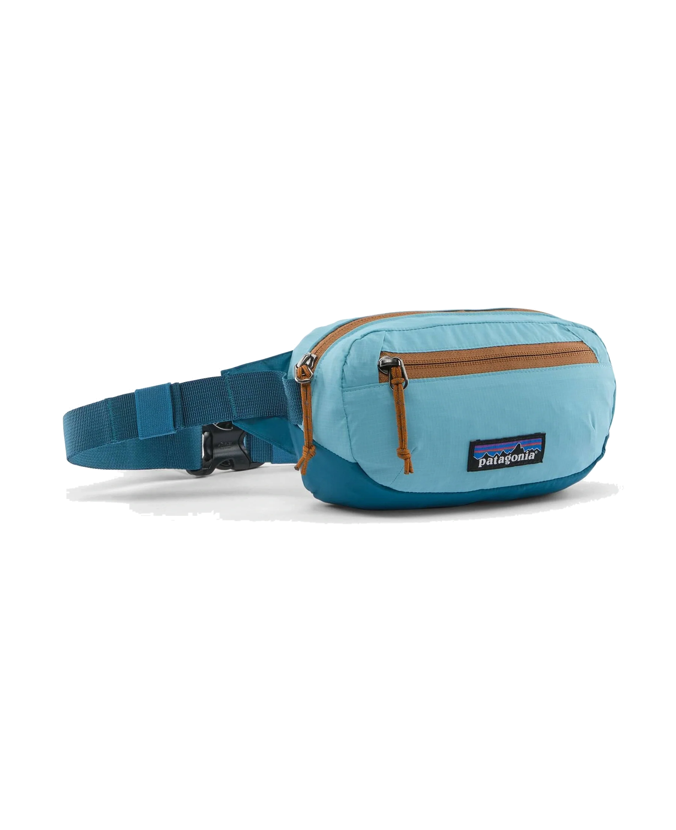 Terravia Mini Hip Pack 1L - Snowmelt Blue flat frontal transparente 2200x2700