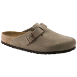 Zuecos BIRKENSTOCK Boston Ante Taupe Plantilla Blanda