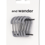 Set de Mini Mosquetones AND WANDER Gray