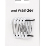Set de Mini Mosquetones AND WANDER White - ECRU