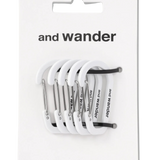 Set de Mini Mosquetones AND WANDER White