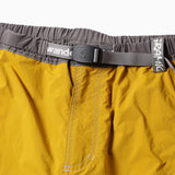 Bermudas AND WANDER x GRAMICCI Brushed Nylon Shorts Yellow