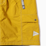 Bermudas AND WANDER x GRAMICCI Brushed Nylon Shorts Yellow