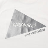 Camiseta AND WANDER x GRAMICCI Backprint S/S White