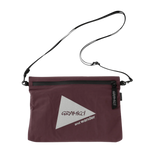 Sacoche AND WANDER x GRAMICCI Nylon Bordeaux - ECRU