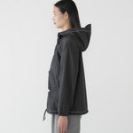 Chaqueta AND WANDER T/W Plain Hoodie Charcoal - vista oficial