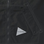 Chaqueta AND WANDER T/W Plain Hoodie Charcoal - vista oficial