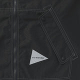 Chaqueta AND WANDER T/W Plain Hoodie Charcoal - vista oficial