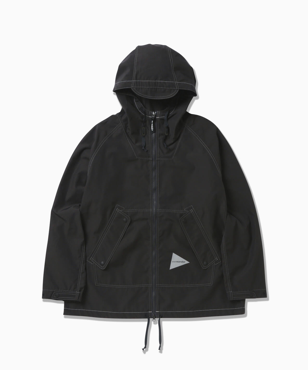Chaqueta AND WANDER T/W Plain Hoodie Charcoal - vista oficial