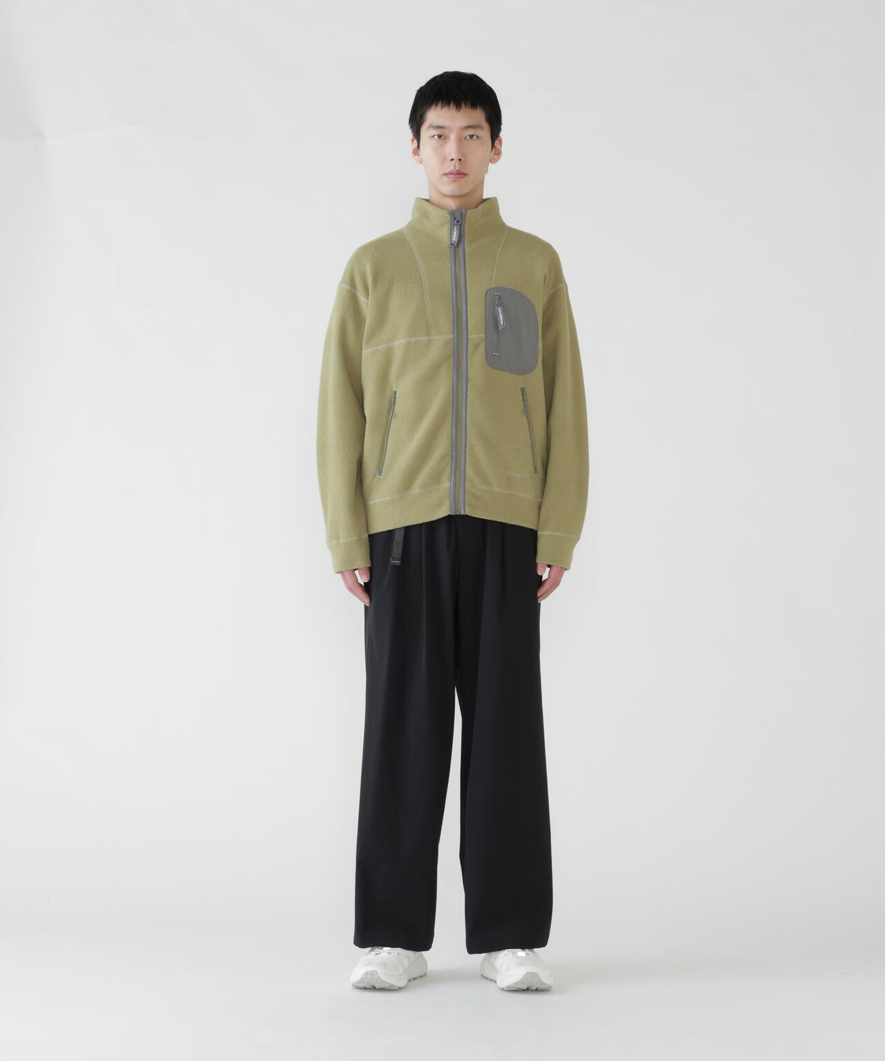 Pantalones AND WANDER Light W Cloth Wide Pants Black - foto oficial 2