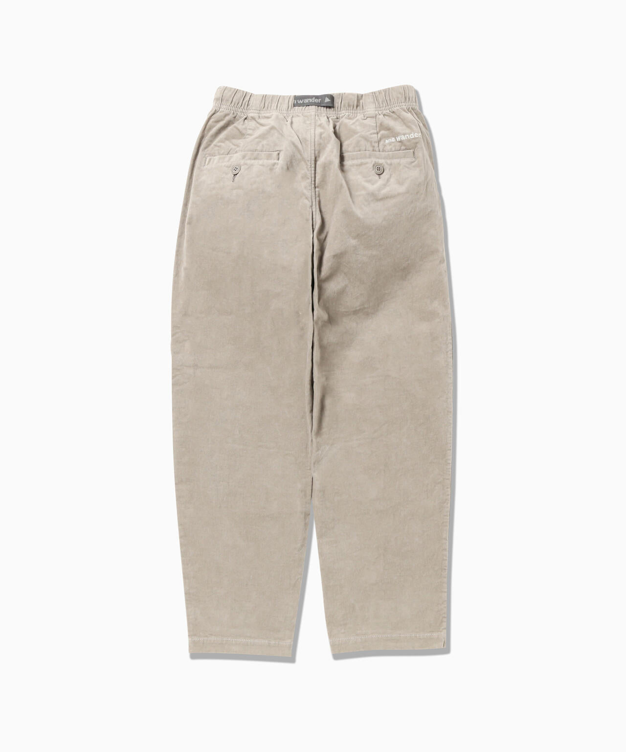 Pantalones AND WANDER Moleskin Pants Light Gray - foto oficial 2