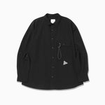 Camisa AND WANDER Light W Cloth Shirt Black - vista oficial