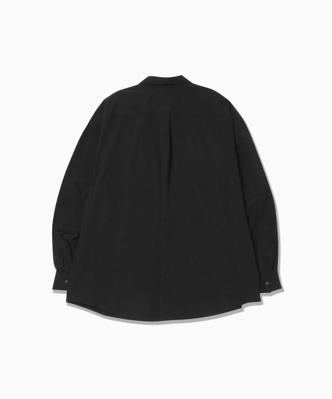 Camisa AND WANDER Light W Cloth Shirt Black - vista oficial