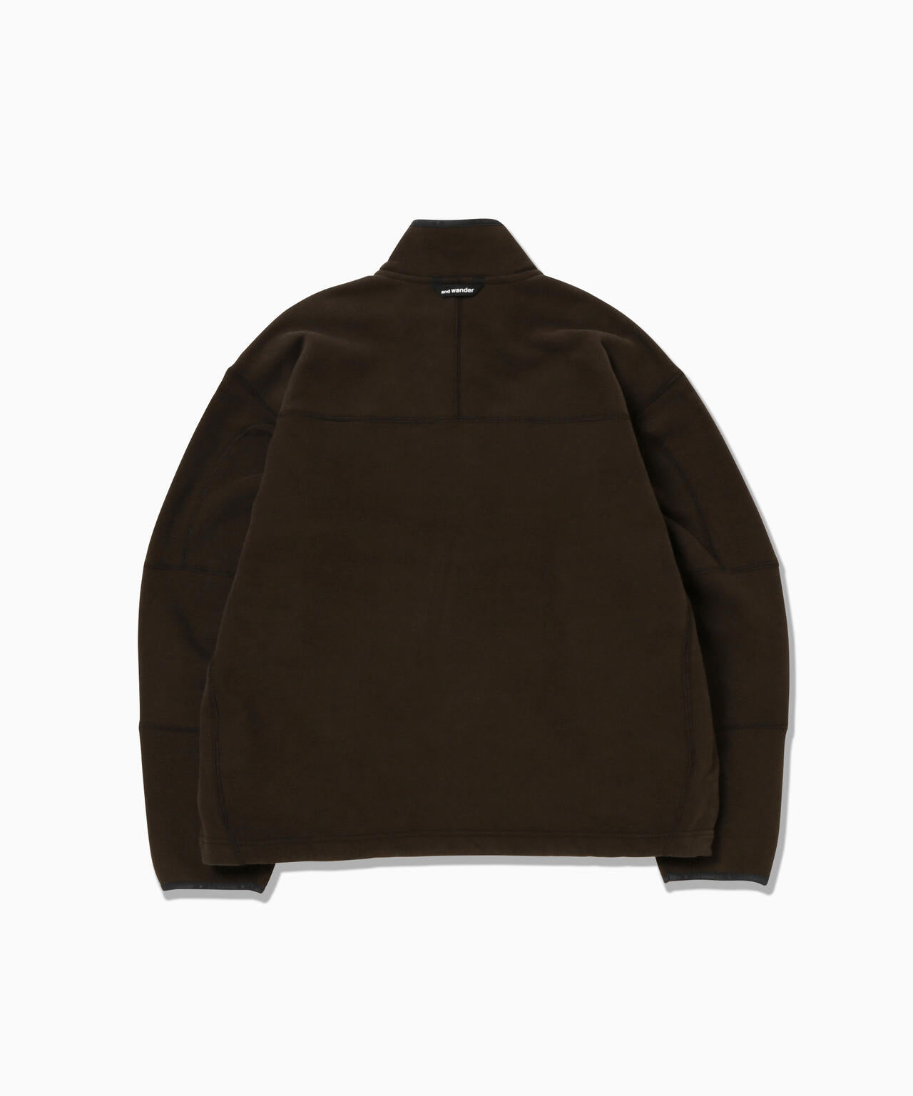 Sudadera AND WANDER Sweat Pullover Dark Brown - vista oficial