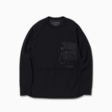 Camiseta AND WANDER PE Waffle LS T Black - foto oficial 1