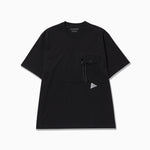 Camiseta AND WANDER Heavy Cotton Pocket SS T Black - vista oficial