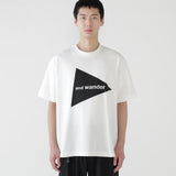 Camiseta AND WANDER Big Logo SS T White - vista oficial