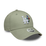 Gorra NEW ERA Mujer Los Angeles Dodgers Floral Icon 9FORTY Verde