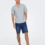 Bermudas ONLY & SONS Onsweft Box Pim Medium Blue Denim