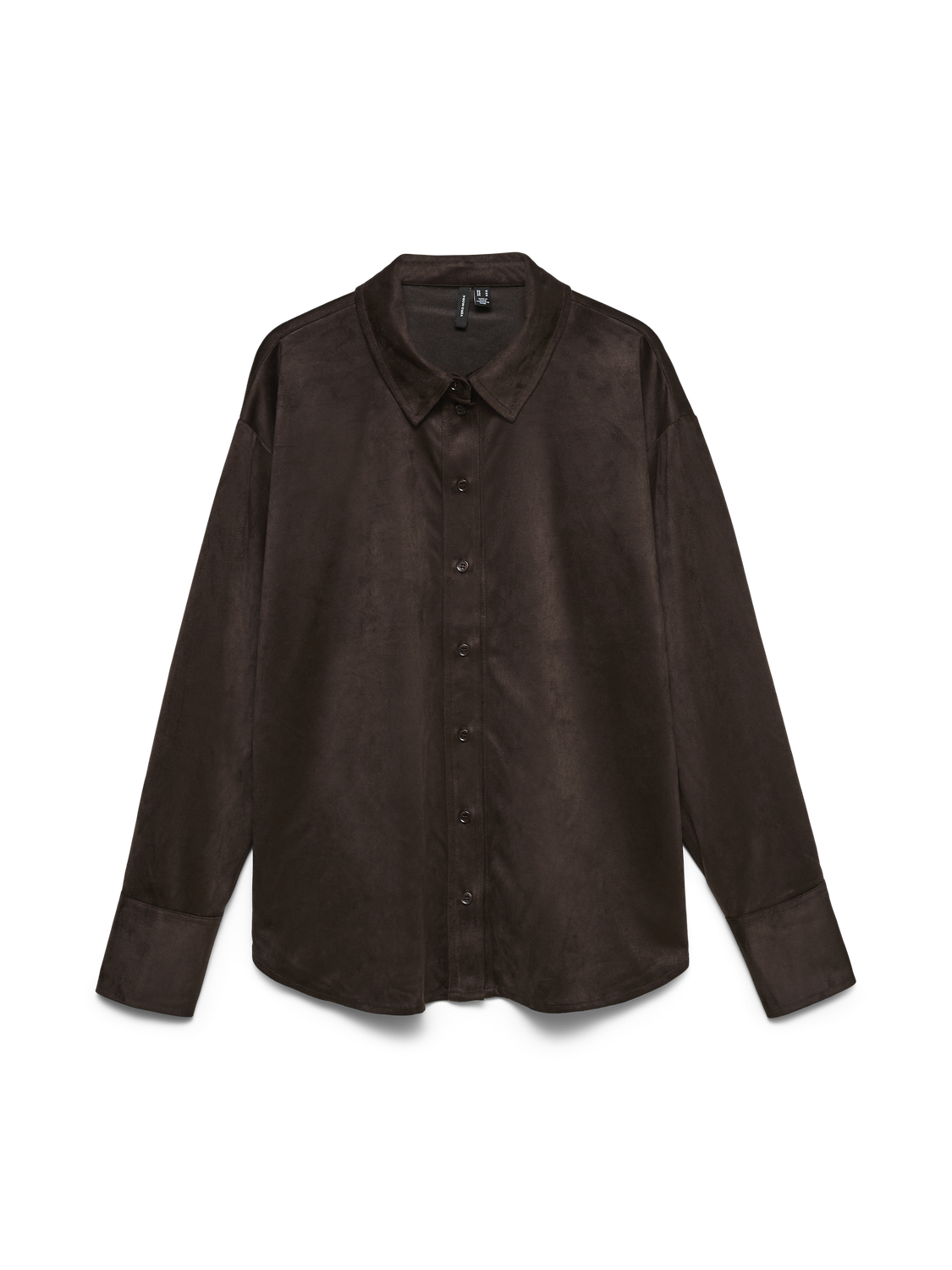 Camisa VERO MODA Katty Chocolate torte Dark Brown - ECRU