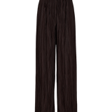 NÜMPH Nucassy Plisse Hose Schwarz Kaffee
