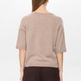 NÜMPH Nukally Taupe Gray Sweater