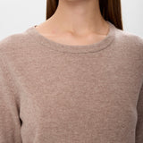 NÜMPH Nukally Taupe Gray Sweater