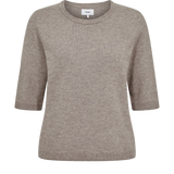 NÜMPH Nukally Taupe Gray Sweater