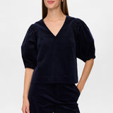 NÜMPH Nujoanna Dark Sapphire Bluse