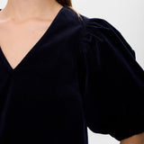 NÜMPH Nujoanna Dark Sapphire Bluse