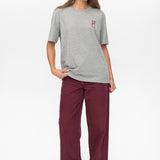 Camiseta NÜMPH Nuprema Oversize Medium Grey