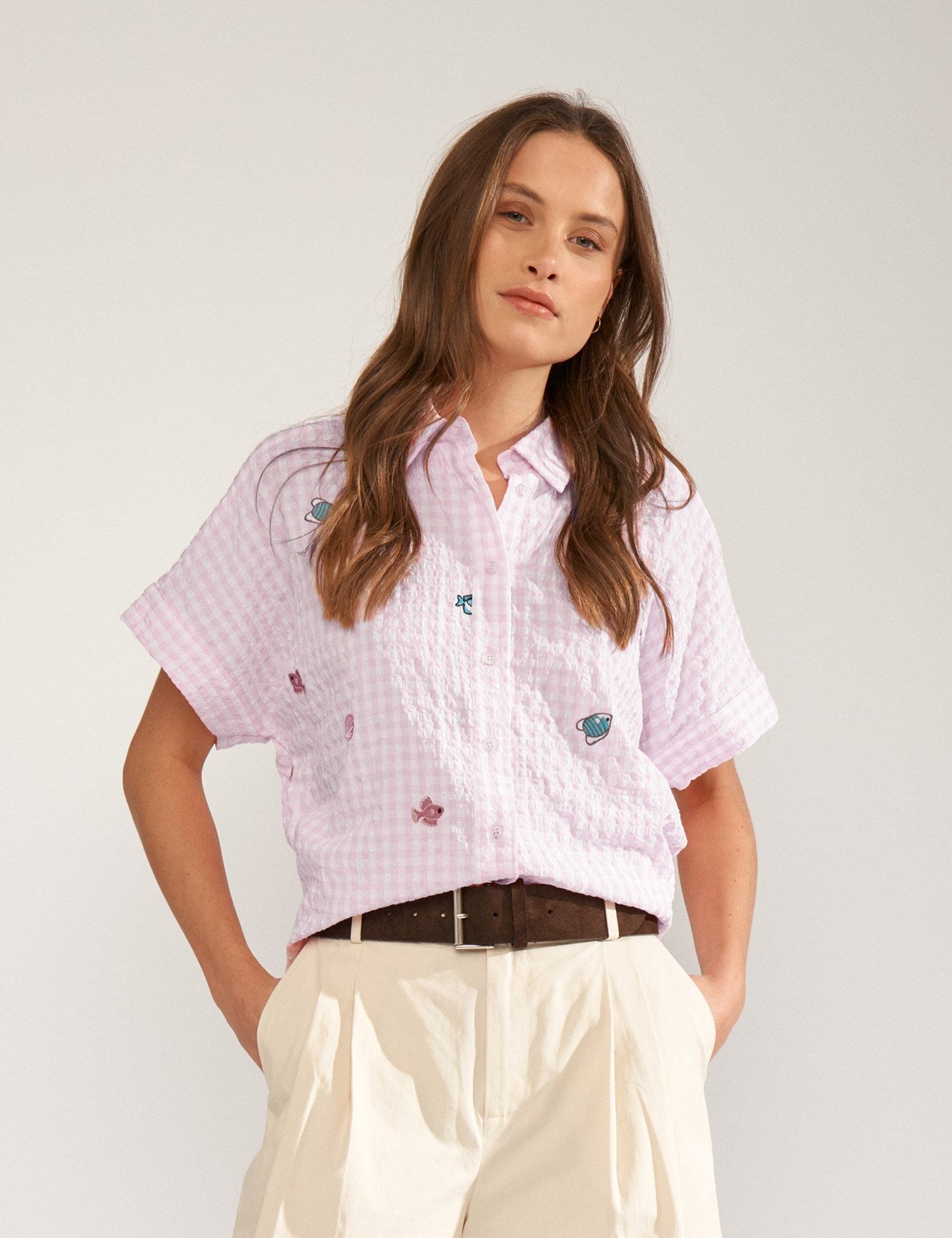 Camisa NÜMPH Nusurfer Prism Pink