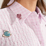 Camisa NÜMPH Nusurfer Prism Pink